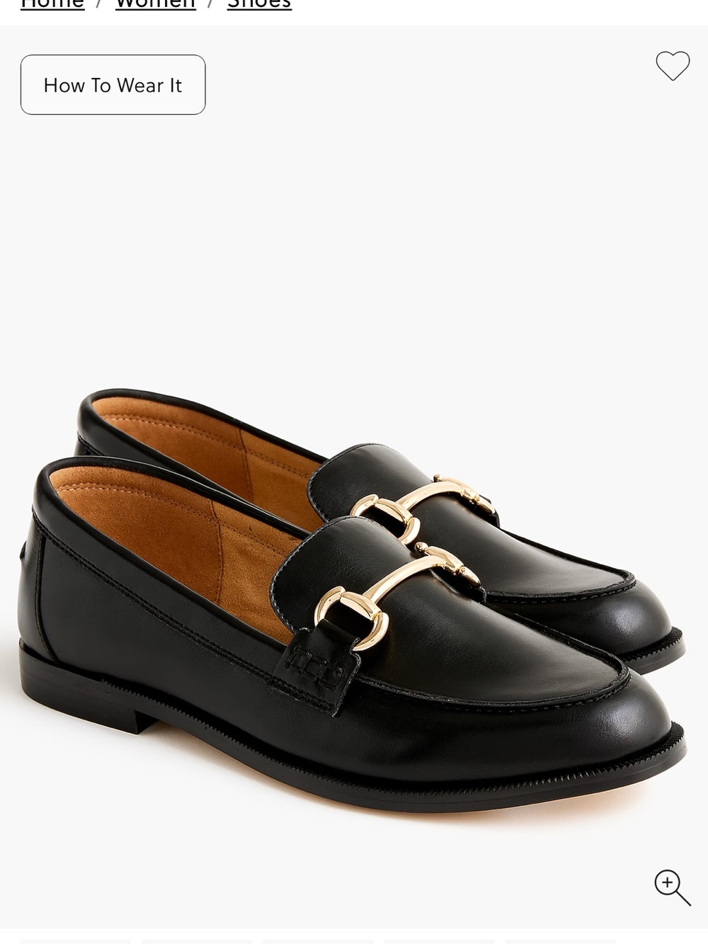 New J.Crew Classic Bit Loafers Black Gold-Tone Bit Loafers US 9 Slip-on Shoes